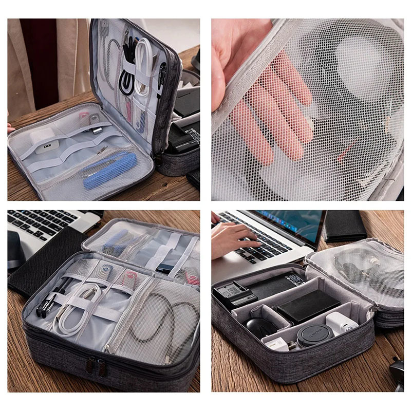 Stoß feste digitale Aufbewahrung tasche Elektronik geräte Zubehör Digitalis ierung Pack wasserdichte USB-Ladegerät Stecker Kabel Organizer Tasche
