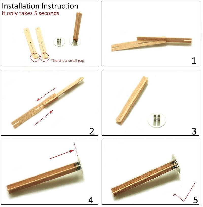 20 stk 5 tommers kryss tre lys stearinlys tre lys kjerne for diy stearinlys forsyning soya parffin voks