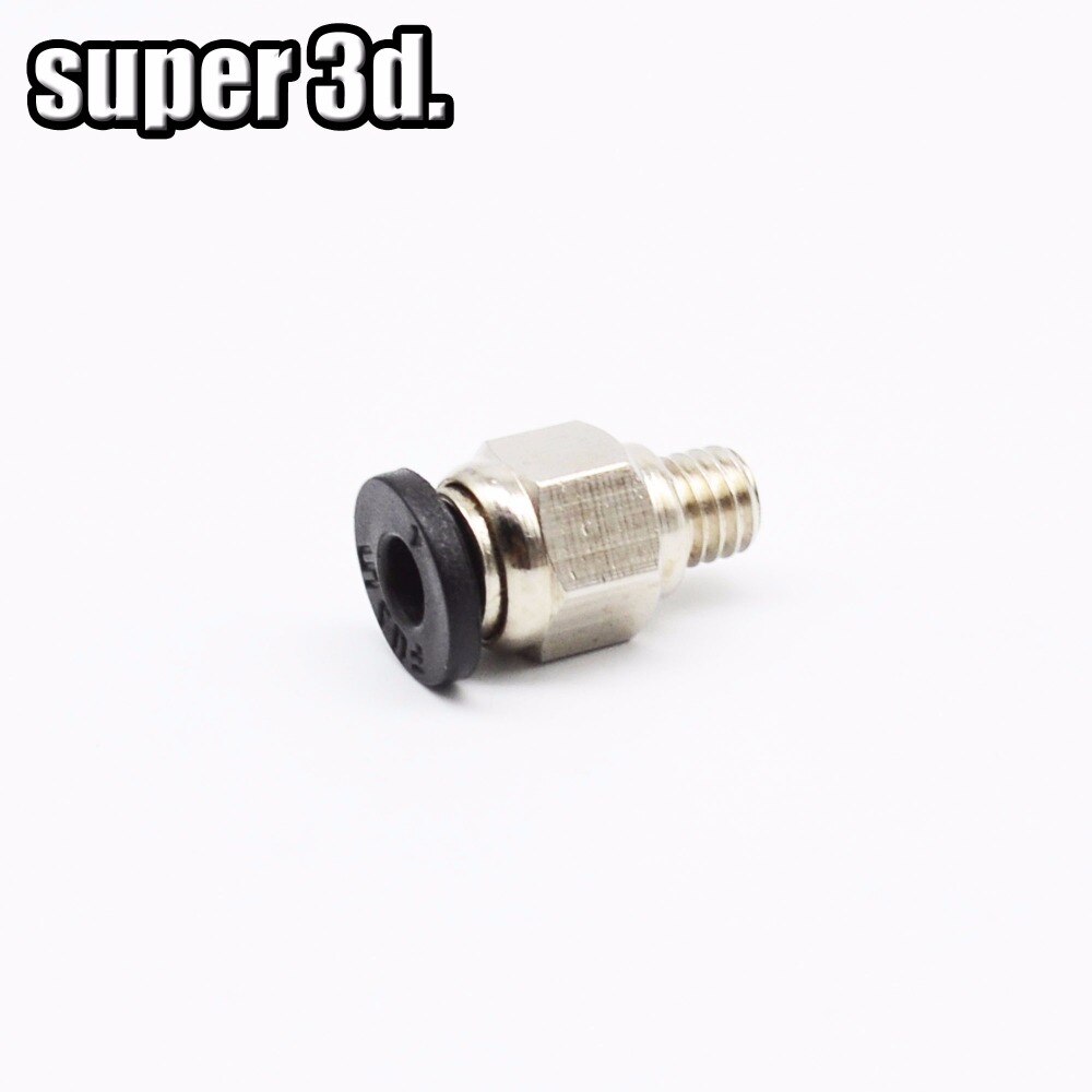 1 szt. Złączki pneumatyczne drukarki 3D PC4-M6 otwór 4mm do łącznika rurowego PTFE 4mm