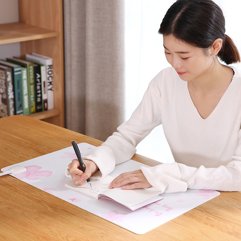 Office Desktop Heating Mouse Pad Intelligent Heated Mat Electric Heating Pad Carpet Hand Warmer for Home Year