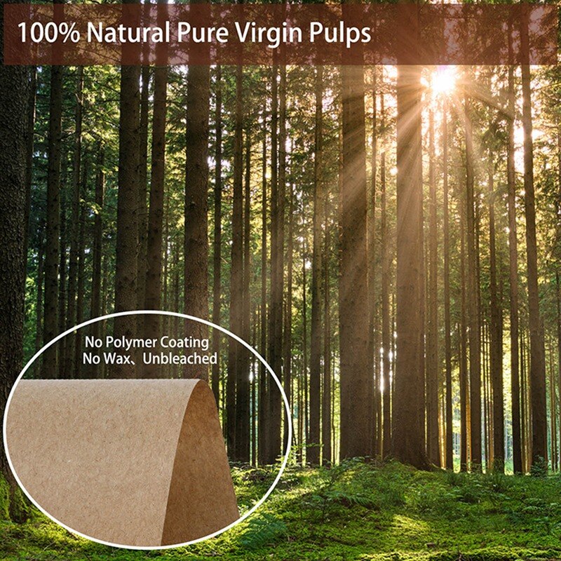 12inch 100 Feet Brown Kraft Butcher Paper Roll Natural Food Wrapping Paper FDA Approved for Beef Brisket BBQ Meats Cooking Paper