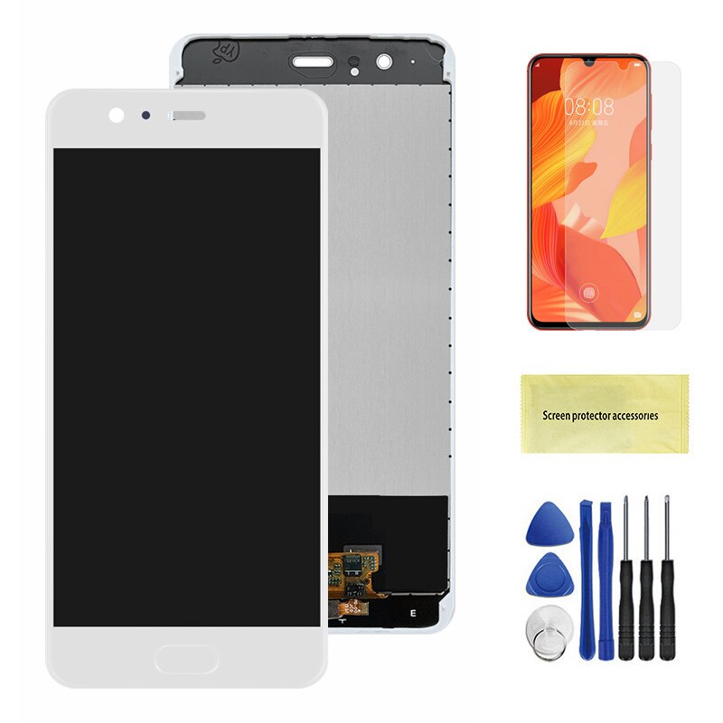 100% Test Display Voor Huawei P10 Plus Lcd Touch Screen Met Frame Digitizer Vervanging Voor Huawei P10Plus VKY-L09 VKY-L29 Lcd: White With Frame