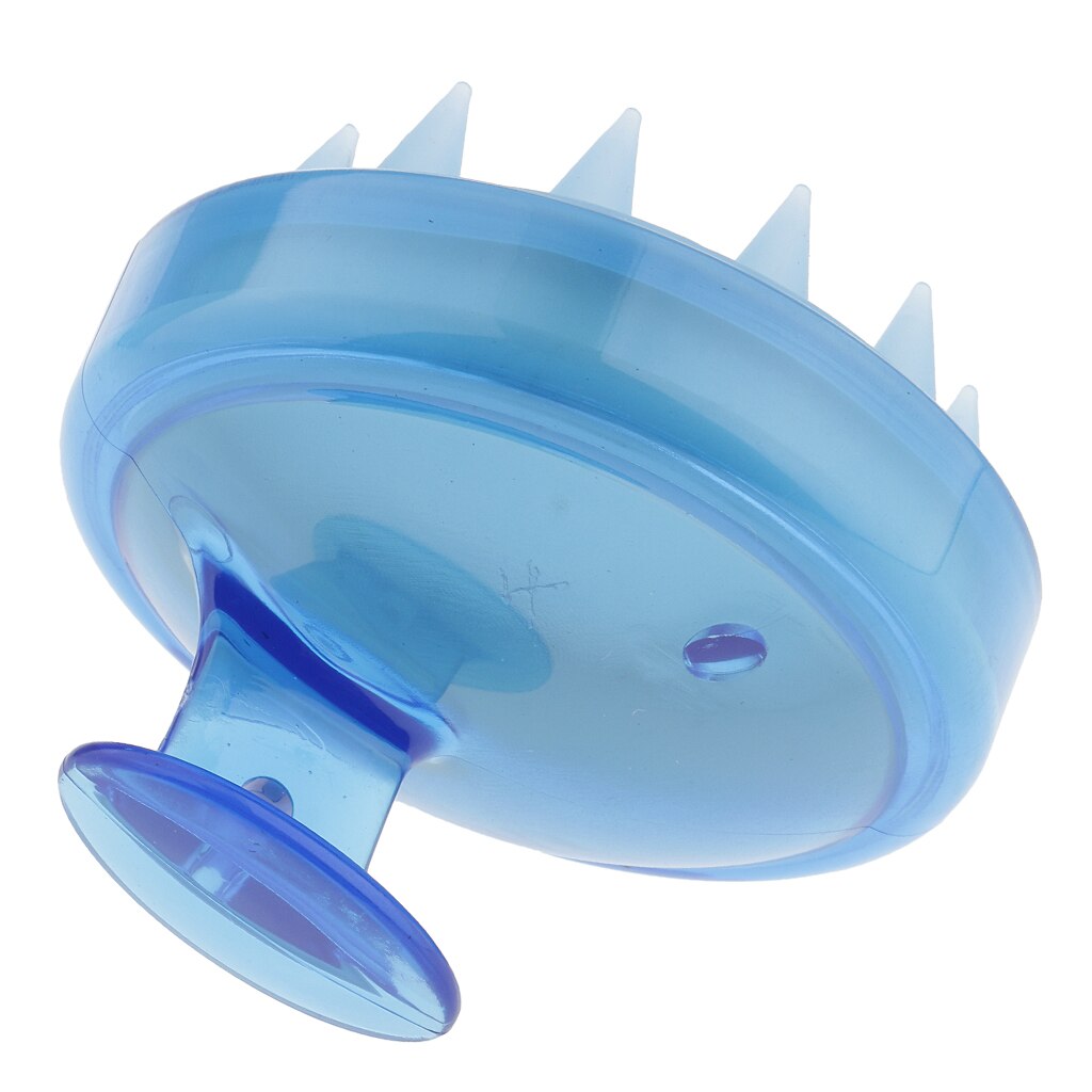 2 st mjuk silikon schampo hårbotten dusch hårborste hår tvätt exfolierande massager massage borste kam för män kvinnor röd blå
