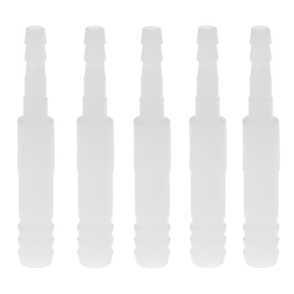 5 Pcs/Bag Water Pipe Tube Adapter Outlet Inlet Hose Control Valve For 8/12/16mm Aquarium Fish Tank Accessories: 4 to 8mm