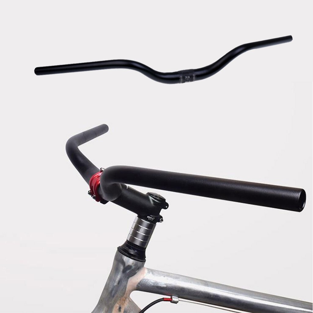 Retro Fiets Stuur Aluminium Bent Bar Stuur 31.8Mm X 660Mm