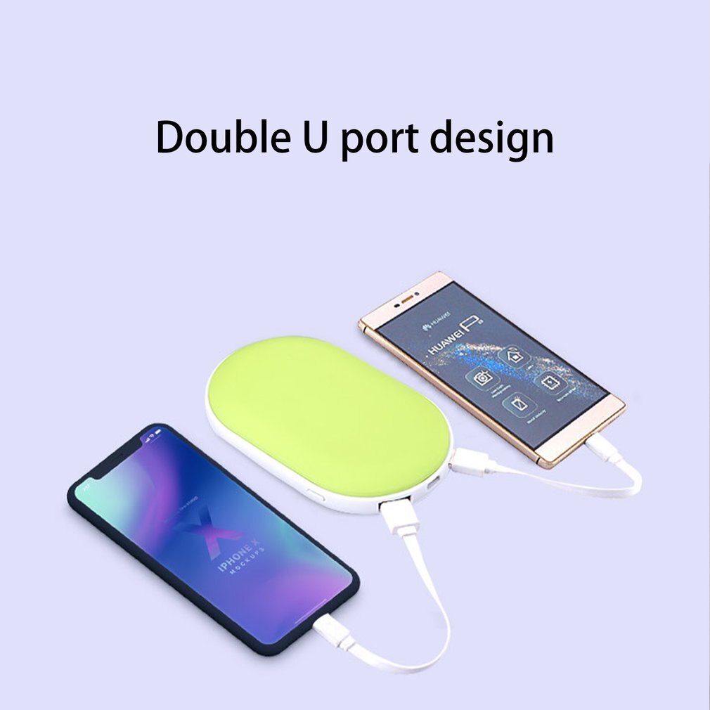 7800mah Cute USB Rechargeable Macaron Electric Hand Warmer Heater Travel Handy Long-Life Mini Pocket Warmer