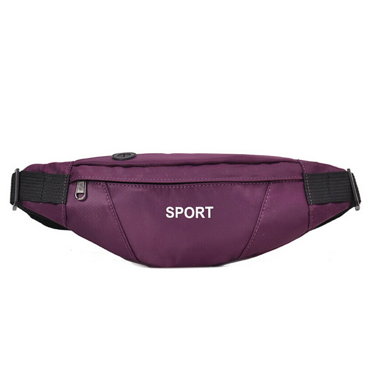 Vrouwen Sport Taille Fanny Pack Belt Bag Travel Hip Bum Bag Kleine Portemonnee Borst Pouch Taille Packs: Paars