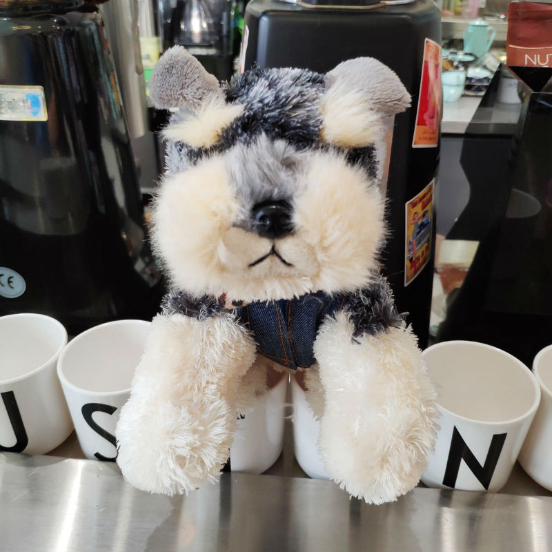 Simulatie Jas Dragen Schnauzer Knuffel Gevulde Dier Hond Speelgoed Voor Kinderen Onderwijs Home Decoratie Fatsoenlijke Bed Speelgoed