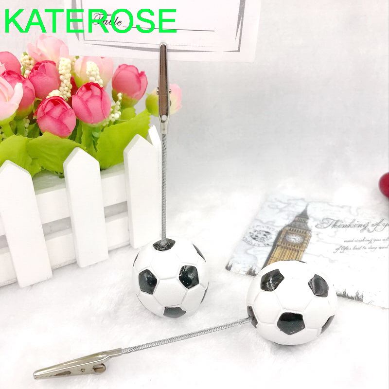 12PCS Sport Party Accessories Football Place Card Holder Soccer Card Holders Unique Wedding Table Decoration Favors