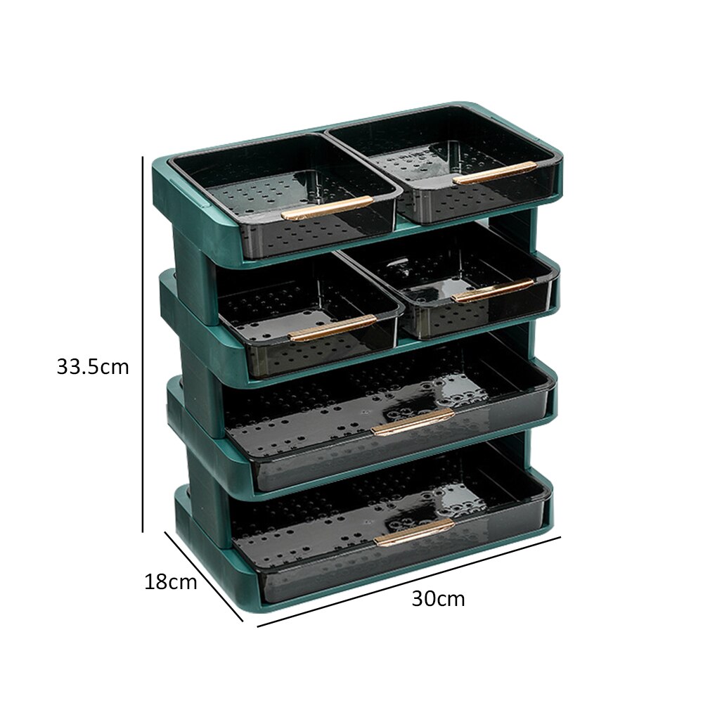 Kitchen Food Tray Cooking Plates 3/4 Layer Multi-Function Family Gathering Preparation Plat Transpar Pot Side Dish Rack: D