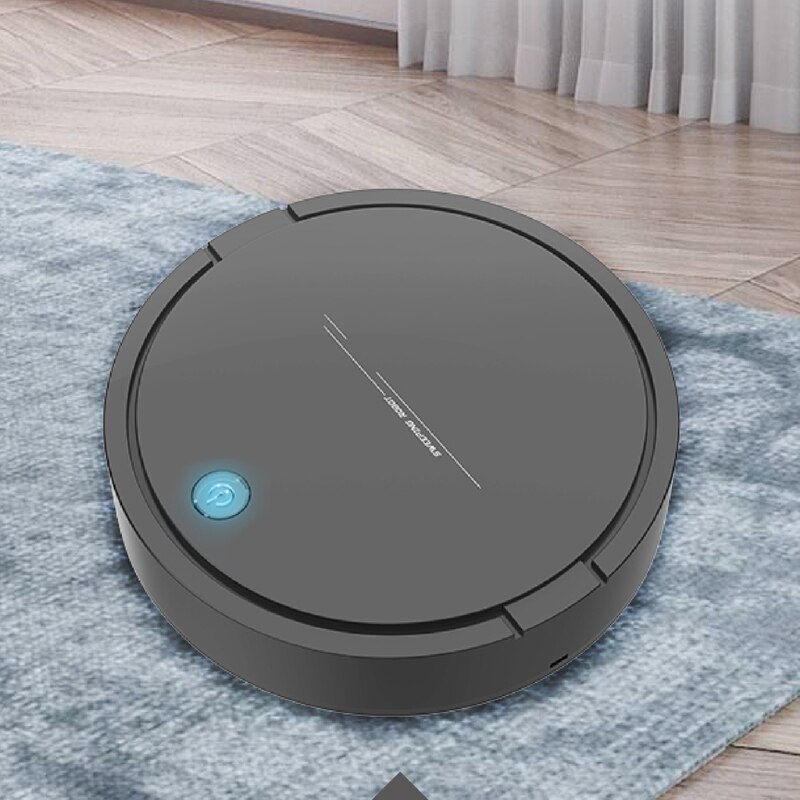 Smart Robot Vacuum Cleaner 2-in-1 Mopping Sweeper Strong Suction Automatic Cleaning Rechargeable Anti-Crash Sweeping Robot for C