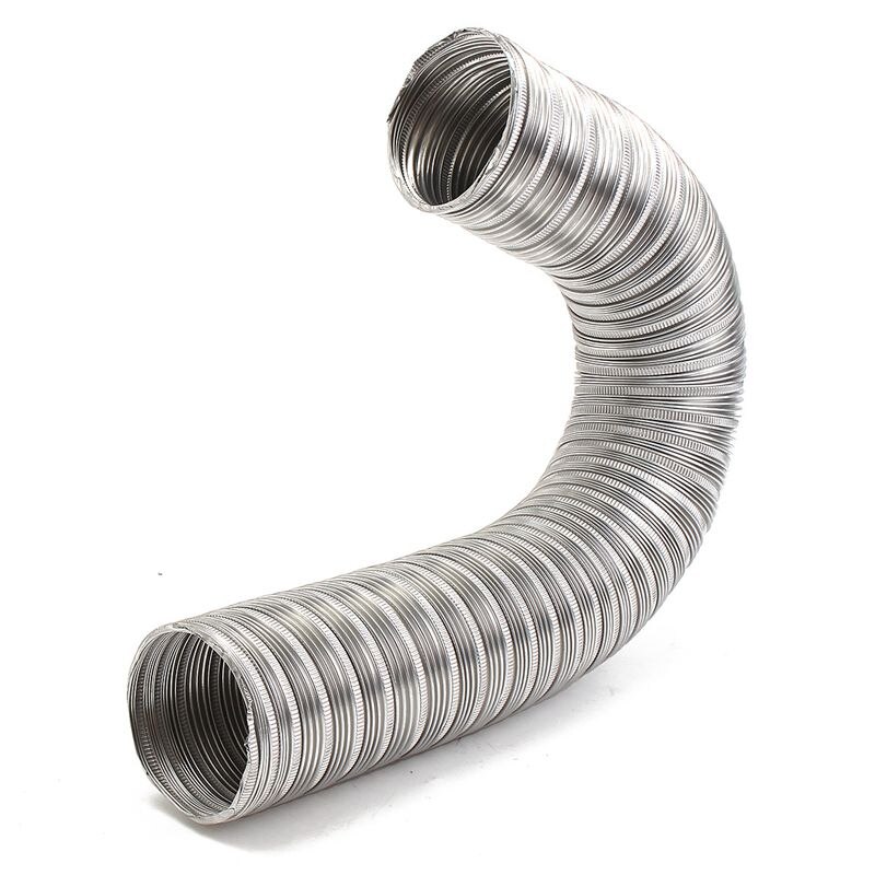 1m de aluminio de baño Extractor de cocina Extractor ventilador y campana de cocina Flexible tubería de conducción, 125Mm