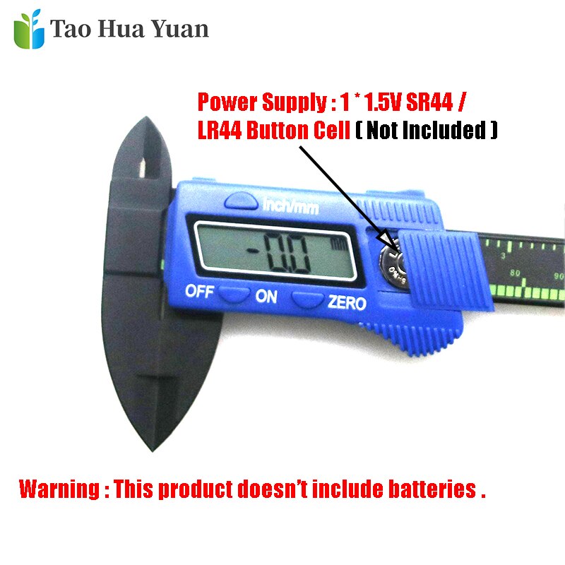 Tao Hua Yuan-calibrador Vernier de fibra de carbono Digital LCD, 150mm, 6 pulgadas, micrómetro, regla de herramienta de medición
