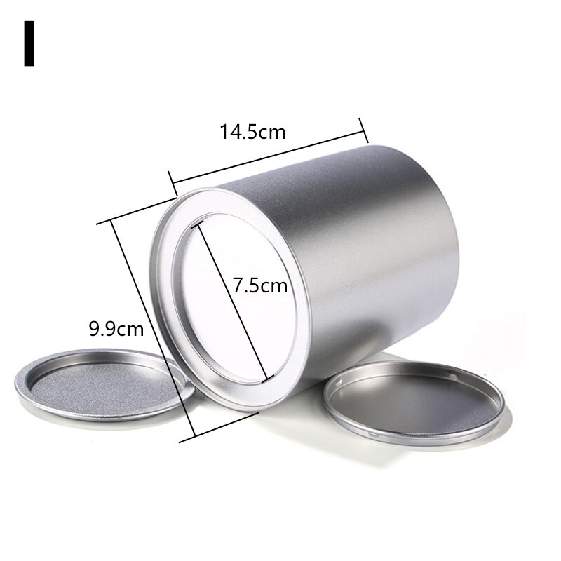 Empty Cylinder Tin Box Metal Tin Jars Iron Tea Box Candy Storage Boxes Bins Biscuit Container Candy Chocolate Organizer: I