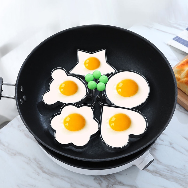 Køkkenudstyr rustfrit stål stegte æg pandekage formular omelet skimmel skimmel stegning æg madlavning værktøj køkken tilbehør ringe