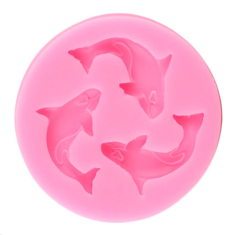 Killer Whale Silicone Mold Dolphin Cupcake Topper Fondant Cake Decorating Tools Jewelry Resin Clay Candy Chocolate Gumpaste Mold