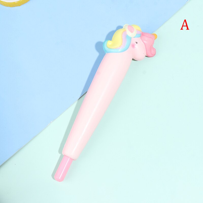 1Pc Gesimuleerde Kleur Trage Rebound Pen Eenhoorns Dier Neutrale Overdrukventiel Pen Neutrale Pen: A