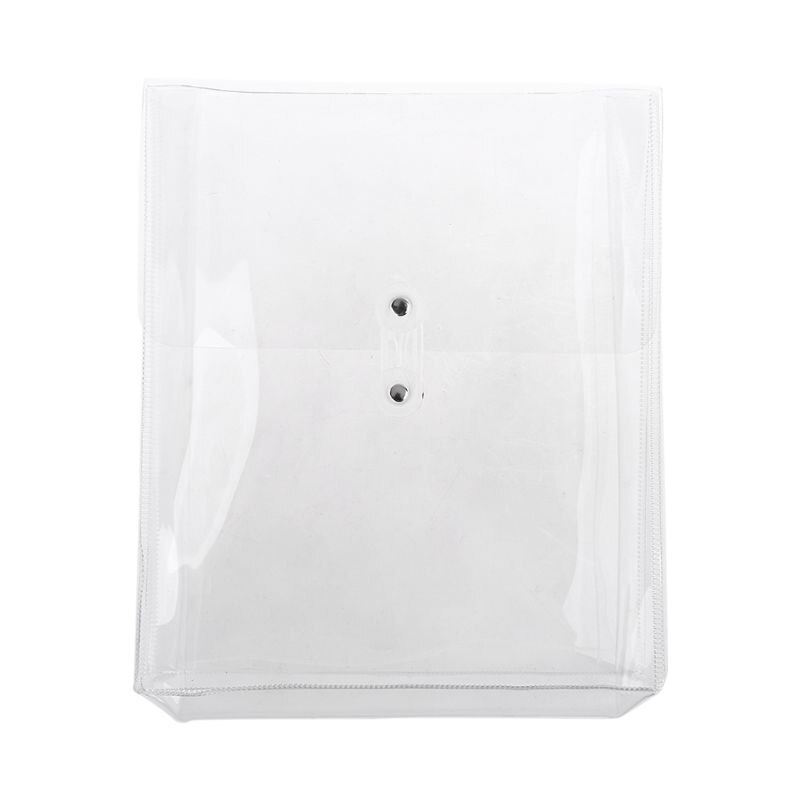 Multifunctional Transparent PVC Winding Storage Bag File Folder Makeup Organizer: B5