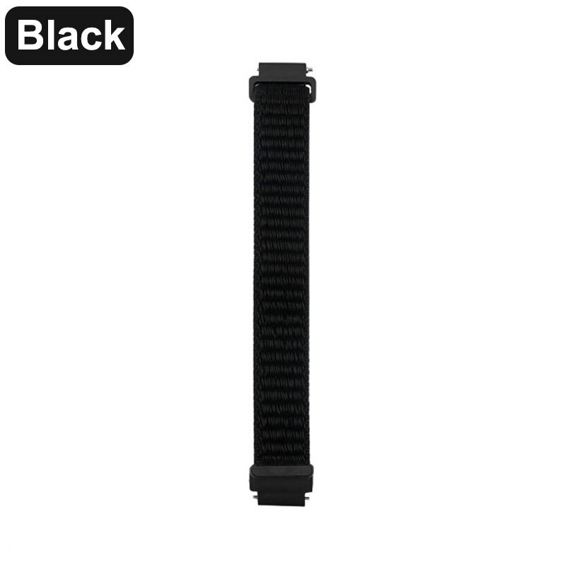 Fitbit Inspire HR Band Replacement Bracelet For Fitbit inspire Nylon Wrist Strap Velcro Wristband Smart accessories: Black