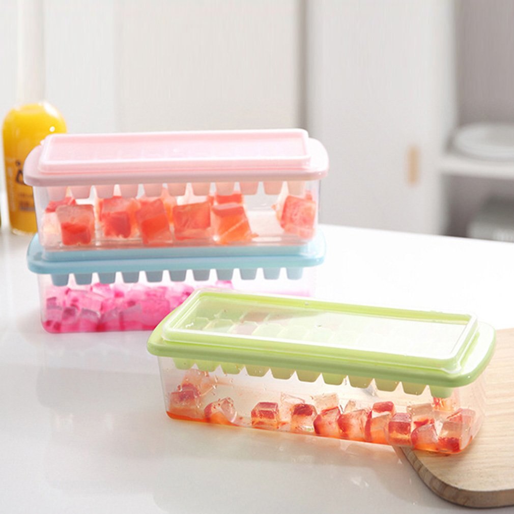 Baby Food Box Ice Grid Ice Tray 33 Grid Anti Overflow Mould Suitable For Freezers Cocktail Whisky Baby Food