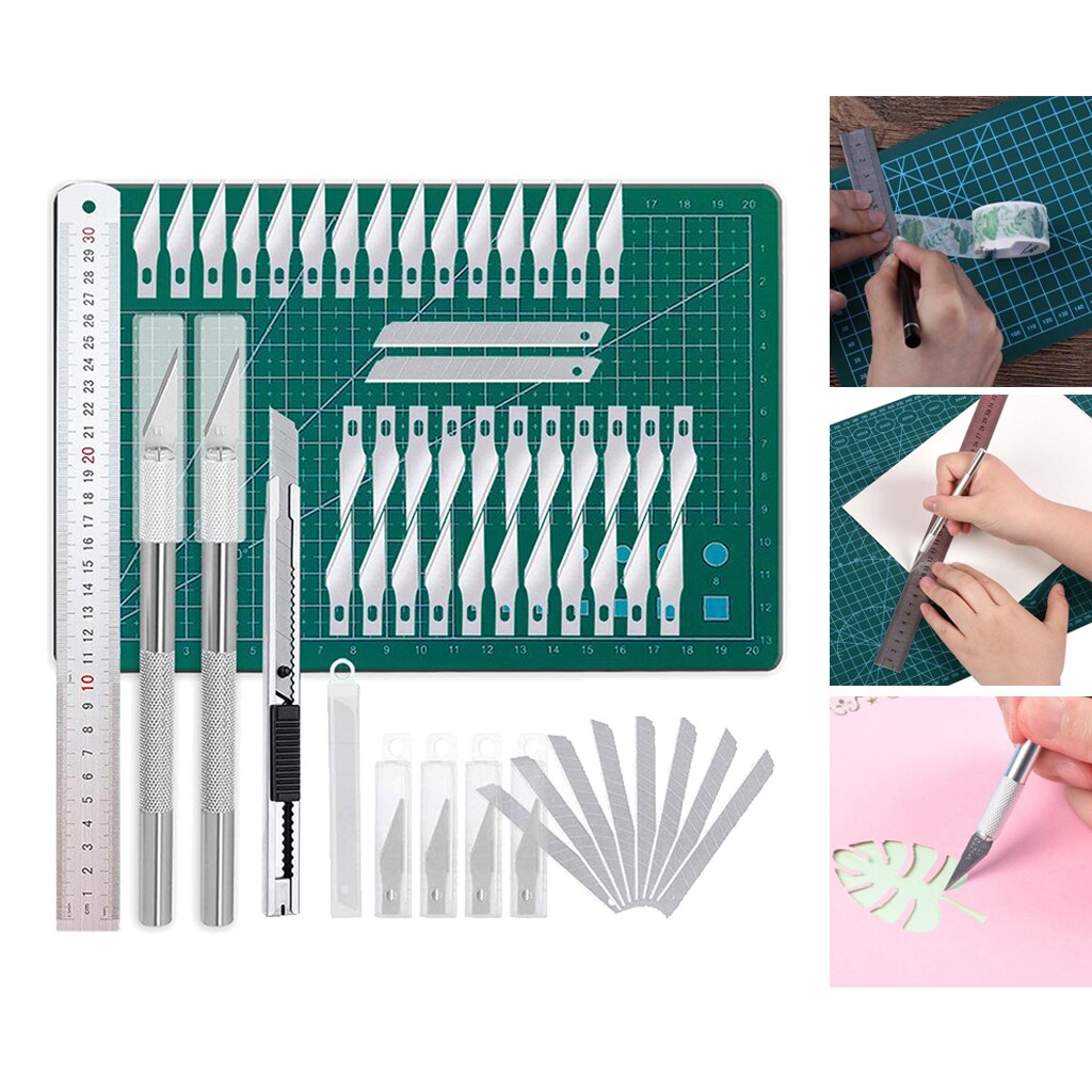 Set Van 55 Precisie Mes Upgrade Snijmat Carving Cr... Grandado