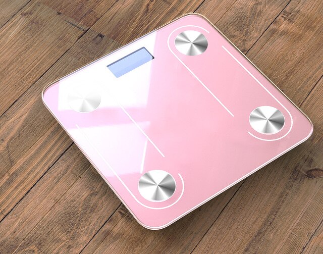 Digital Weight Scale Bathroom Body Fat Scale USB Rechargeable Bluetooth Scale BMI Monitor Analyzer Body Composition Measuremen: rose gold