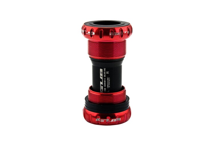 GUB C-68 céramique BB 68 boîtier de pédalier 68/73MM vis/filetage Type BSA pédalier roulements axe de vélo: Red