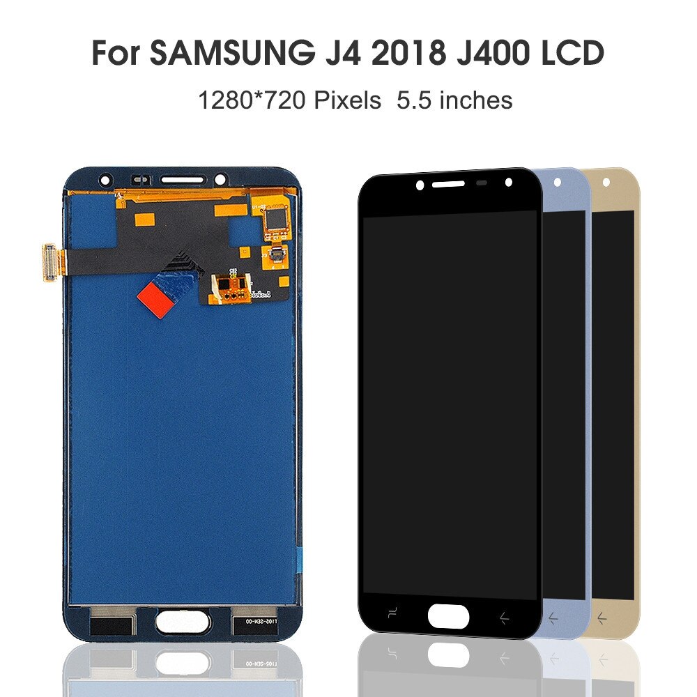 Display Complete For Samsung Galaxy J4 J400 LCD Tough Screen Digitizer Assembly For Samsung J400F J400H J400P