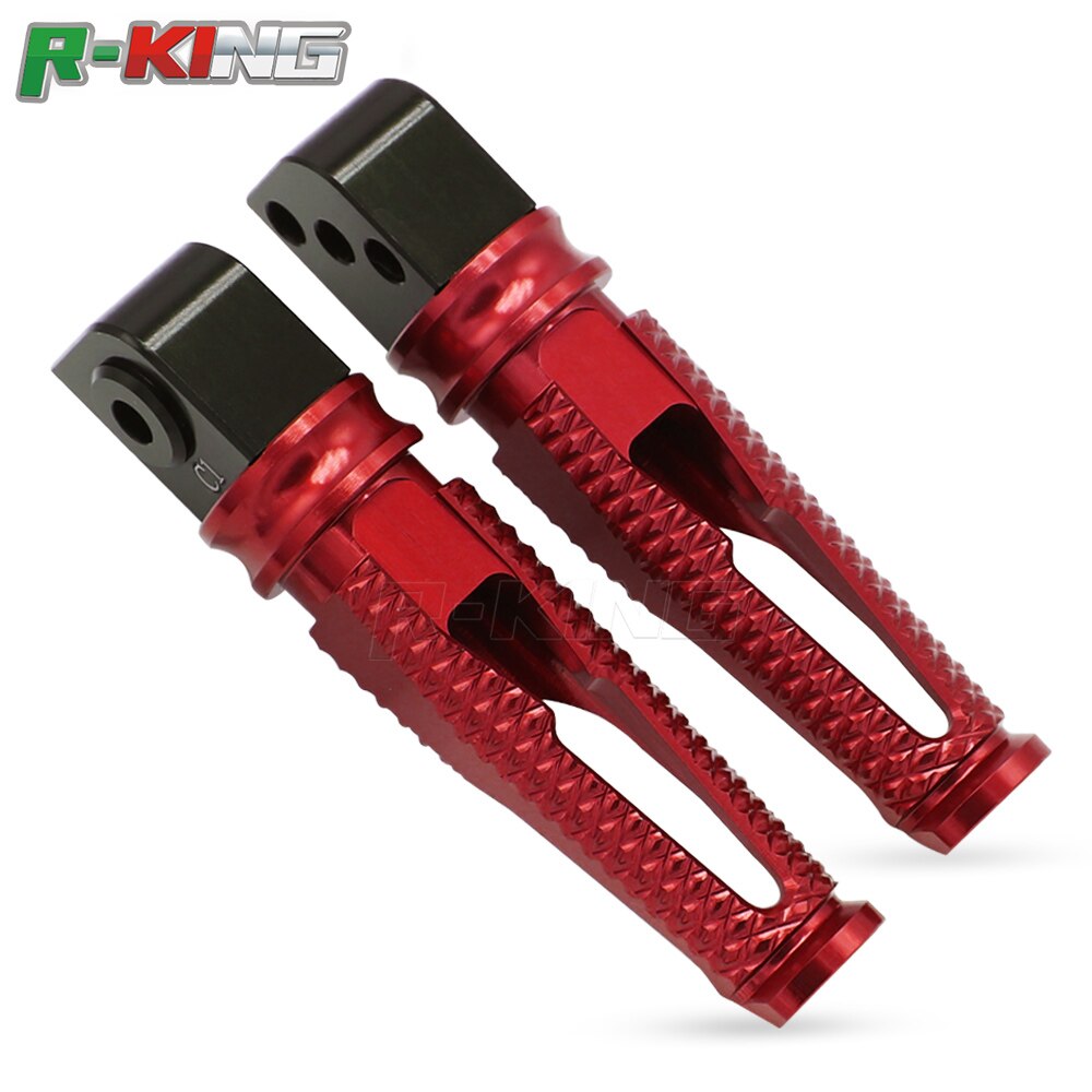 de la motocicleta estribos traseros Placa de pie clavijas para Kawasaki Z800 Z900 Z1000 ZX10R ZX6R/Ninja636 ZX9R ZX-14R/ZZR1400 ER6N/ER6F: Rojo