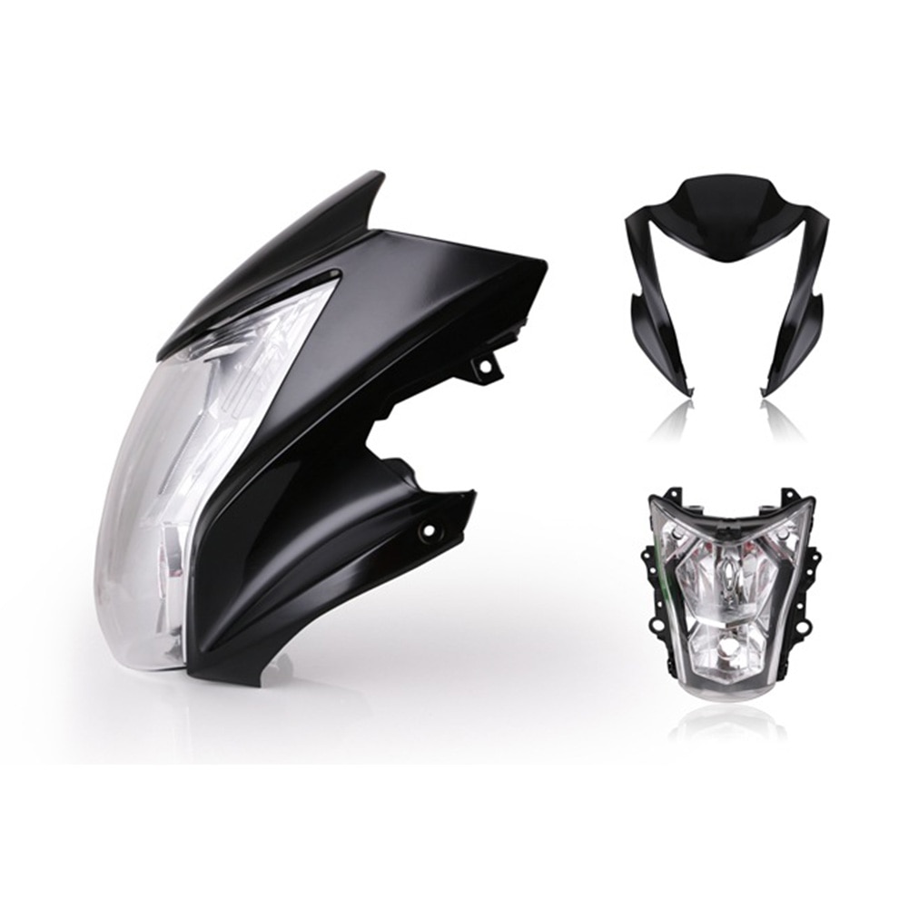 Phare de moto pour Kawasaki ER6N | Support de support de panneau, pièces de remplacement de carpette, support de séjour supérieur de moto