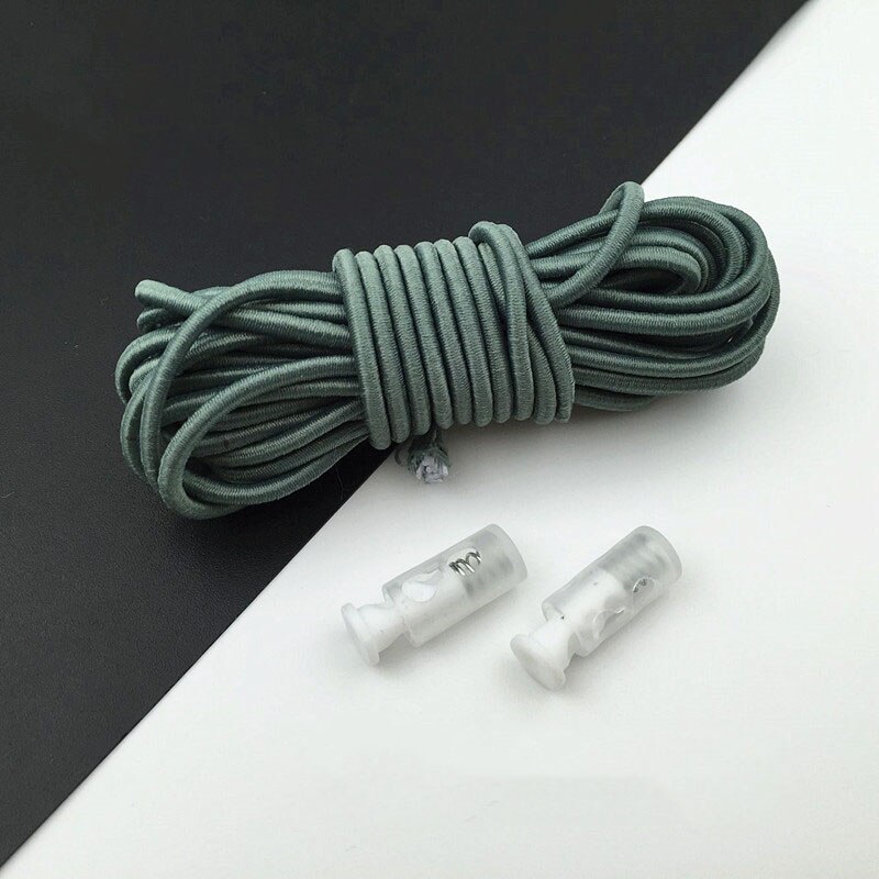 5 metriä ympäristöystävällinen kuminauha ompelu kuminauhat köysi pyöreät joustavat kumiköydet hiuksiin rusetti vaatelappu tee itse: 08