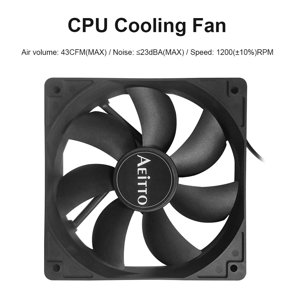 120mm PC Computer Case Fan DC 12V 4 Pin CPU Cooler Ultra Silent Cooling Fan Heatsink Radiator For PC Computer Chassis Case
