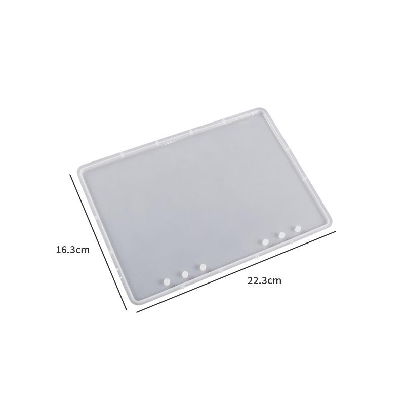 A5 Quicksand cahier couverture résine moule bricolage cristal UV époxy Silicone moules livre Transparent résine moulage moules: green