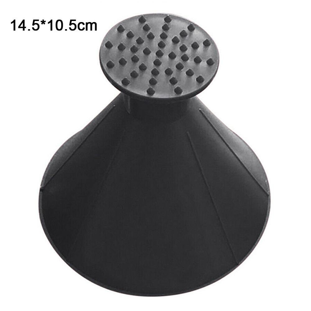 Auto Car Magic Window Windshield Car Ice Scraper Shaped Funnel Snow Remover Deicer Cone Deicing Tool Scraping: 1pc Black