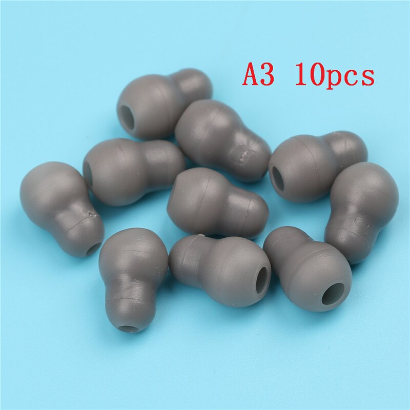 10 Stks/partij Zachte Siliconen In-Ear Oortelefoon Covers Cap Vervanging Oordopjes Bud Tips Oordopjes Oordopje Ear Pads Kussen: A3