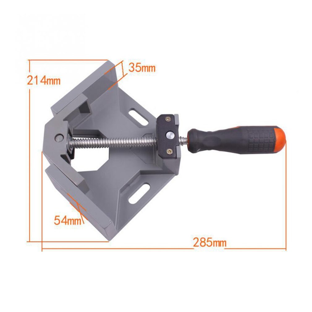 65mm 90 Degree Mitre Corner Clamps Picture Frame Holder Woodwork Right Angle Aluminum Single Handle Folder Tool Adjustable