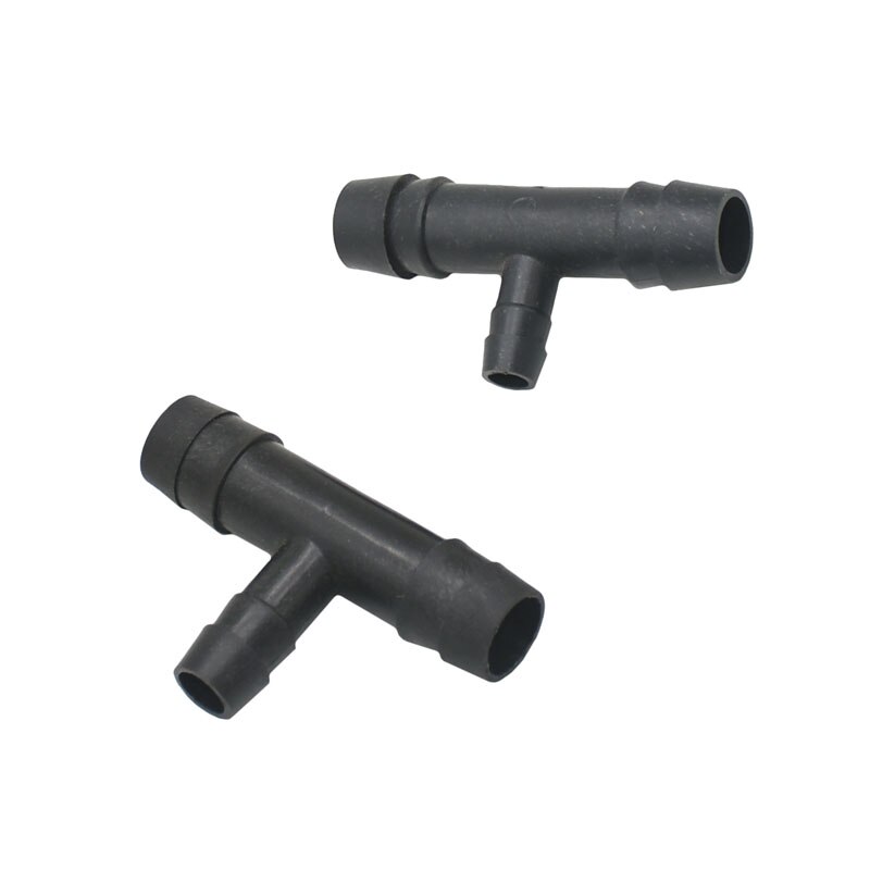 T-type 1/2 to 8mm 10mm puutarhaletkun halkaisija pienentävä teeväkäliitin 3 -tie vesijakaja 6 kpl