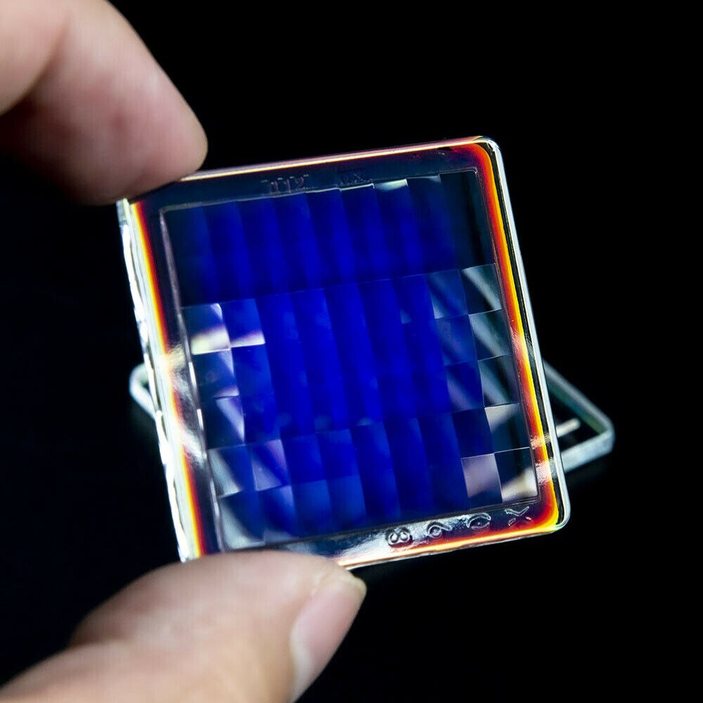 2pcs Defective Dichroic X-cube Optical Prism Cube RGB Splitter Refracted Light Photography: 2pcs-33x33x2mm