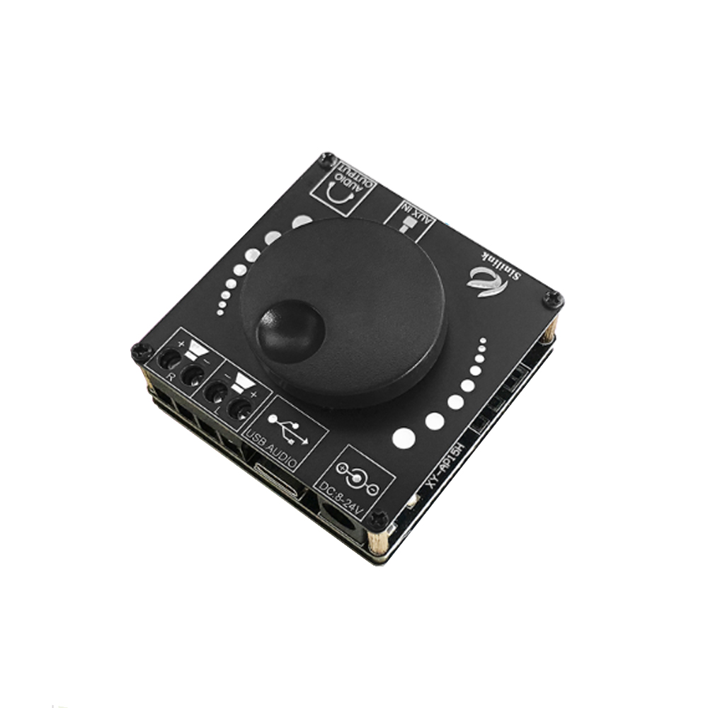 Bluetooth-Compatible Digital XY-AP15H Audio Power Amplifier 20W+20W Class 10W~200W HiFi Stereo USB/AUX Sound Card App AMP