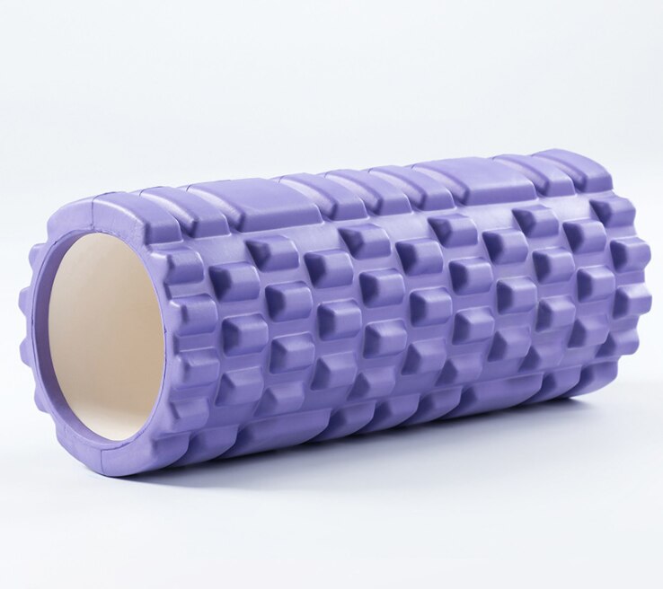 33cm Yogablock - Pilates Skumrulle för Träning och Muskelmassage: Lila