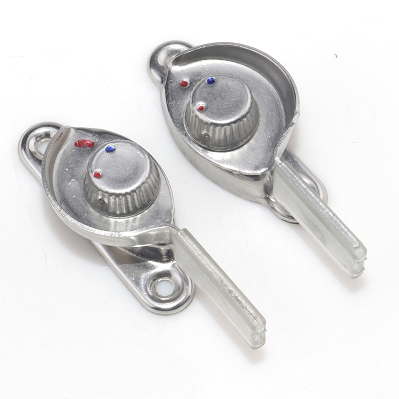 Rustfritt stål vinduslås forsikring tyverisikring aluminiumslegering vindu halvmånelås plast skyvedør oversettelsesvindu