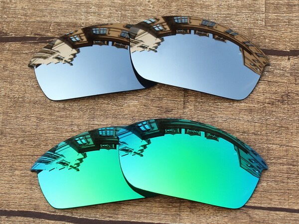 Vonxyz 20 + Farbe Entscheidungen Polarisierte Ersatz Linsen für-Oakley Flak Jacke Rahmen: Chrome and Jade
