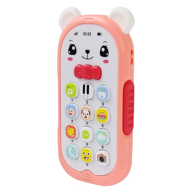 Baby Cell Phone Toy with Lights and Music Musical Phone Toy Early Learning Educational Mobile Phone Toys for kid: Gold