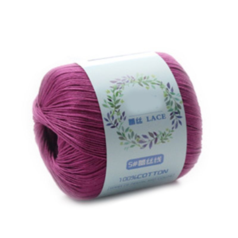 1 Roll Mercerized Cotton Cord Thread Medium Fine Solid Color DIY Hand Knitting Yarn for Embroidery Crochet Pearl Lace: 18
