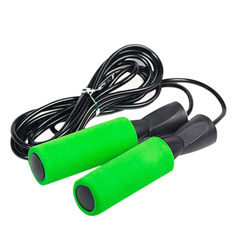 Draagbare Rope Skipping Fitness Springtouwen Verstelbare Touw Fitness Kogellager Springen Touw Sprong Overslaan Home Fitness Gym Fitness: green