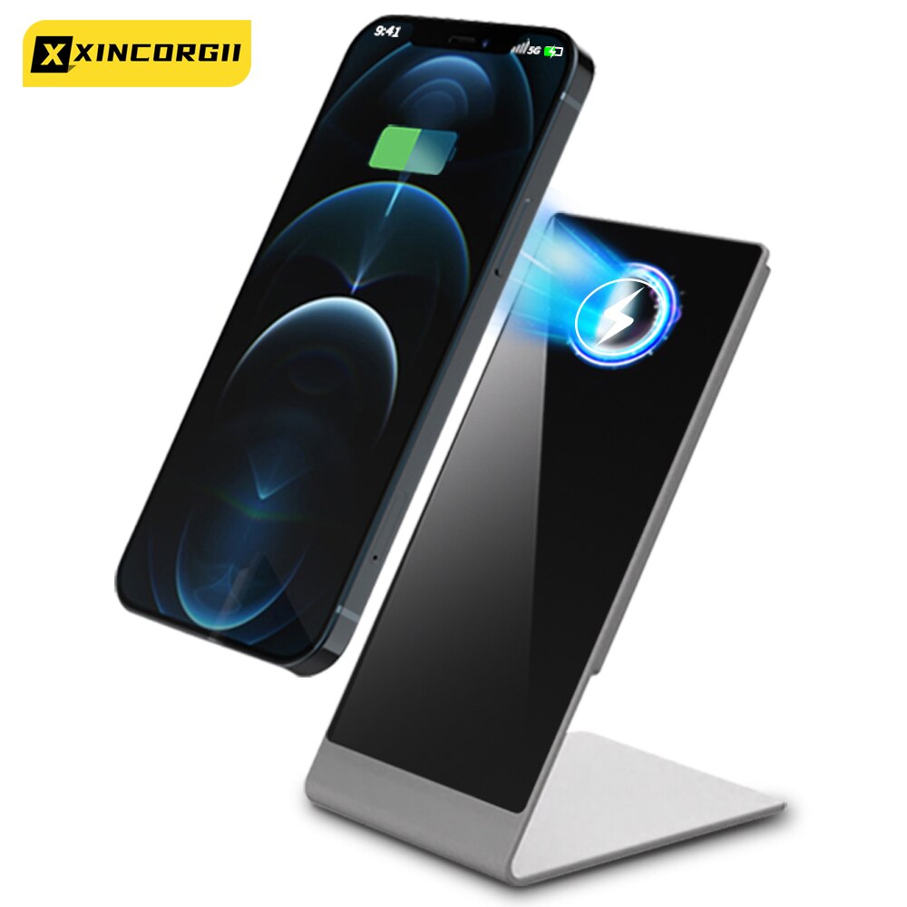 Magnetische dockingstation aus aluminium für kabelloses laden mit magnetverschluss (15w stück) für iphone 12 pro max