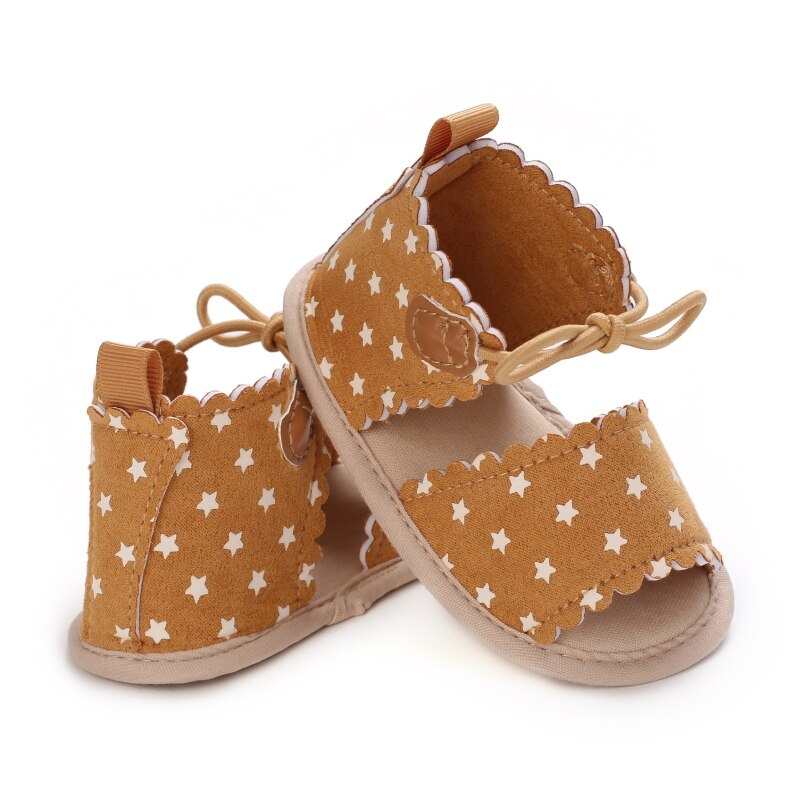 Sommer Baby Mädchen Bogen Polka Punkt Sandalen Partei Prinzessin Sandalen Rutsch Ersten Wanderer 0-18M: K / M