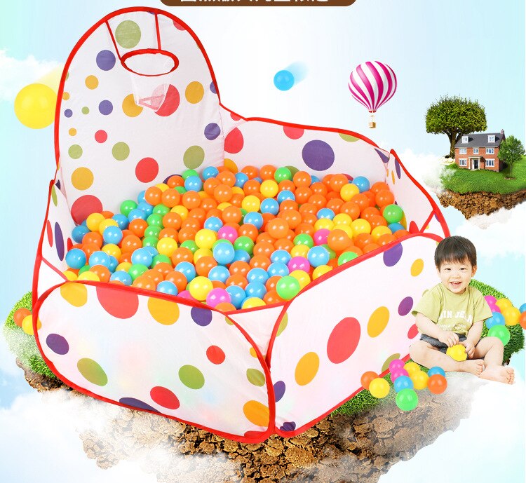 Namiot dziecięcy domek zabaw z koszem zabawki na zewnątrz piłka oceaniczna basen składany namiot na zewnątrz basen z piłeczkami dla dziecka