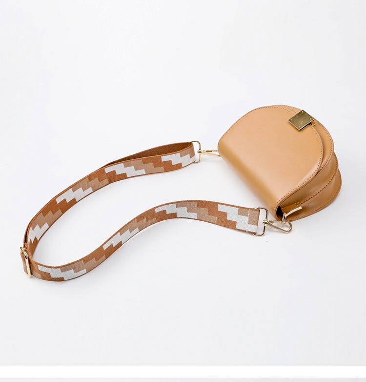 HJKL Handle Bag Strap For Women Removable DIY Shoulder Rainbow Handbag Accessories Cross Body Messenger Nylon Bag Straps