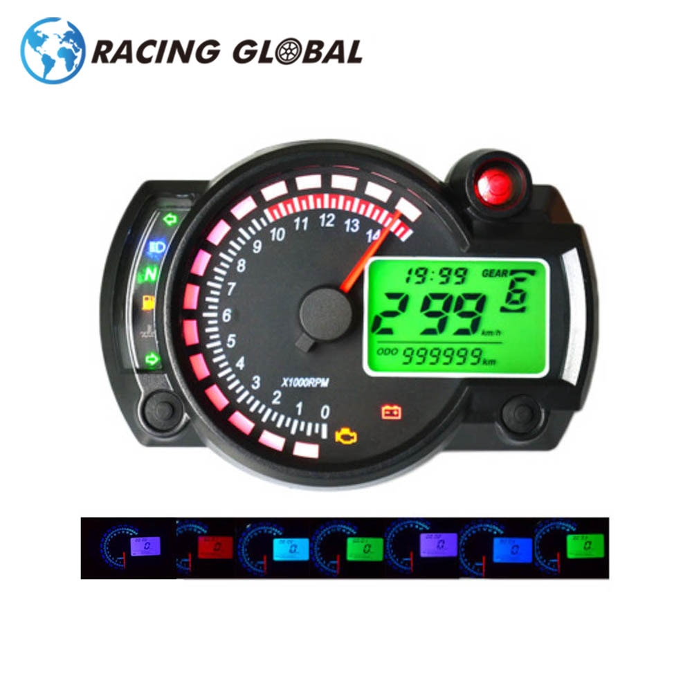 ALCONMotorrad LCD Digital KOSO Tachometer Tachome... Grandado
